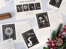 Load image into Gallery viewer, 2024 Block Printed Calendar
