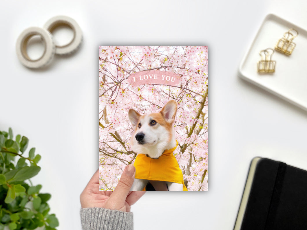 Louie Collection: Cherry Blossom Love Greeting Card