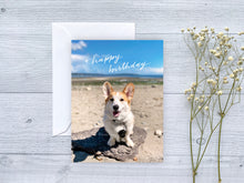 Load image into Gallery viewer, Louie Collection: Happy Birthday Beach Greeting Card
