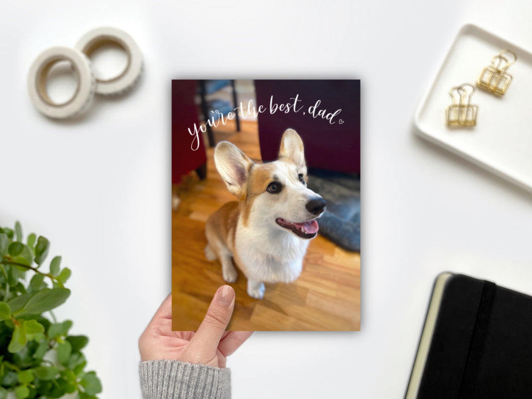 Louie Collection: Best Dad Greeting Card