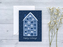 Load image into Gallery viewer, Snowy Advent Calendar Holidays Greeting Card
