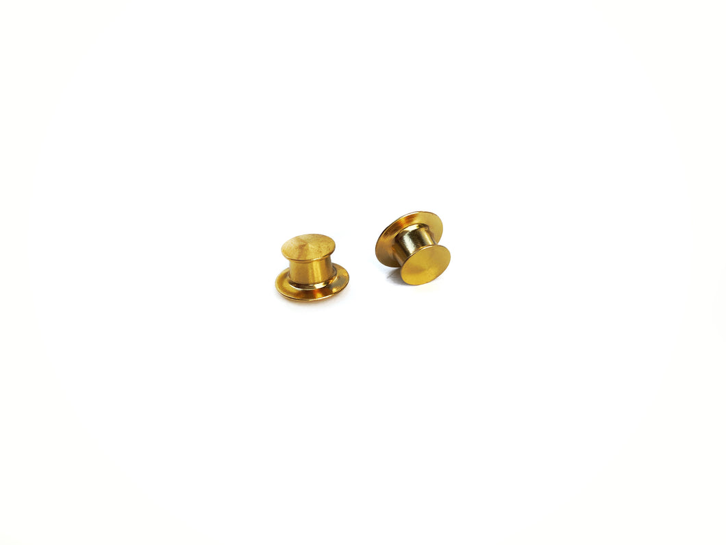 Gold Deluxe Locking Pin Backing