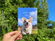 Load image into Gallery viewer, Louie Collection: Blue Skies Thank You Greeting Card
