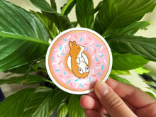 Load image into Gallery viewer, Pink Donut Corgi Magnet
