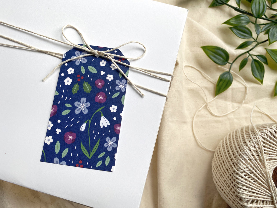Winter Florals Gift Tag Set