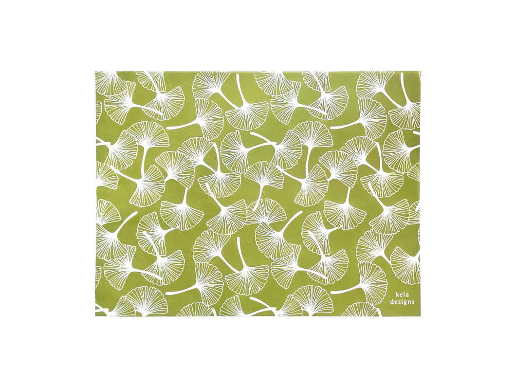 Green Ginkgo Tissue Paper
