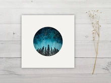 Load image into Gallery viewer, Starry Night Forest Art Print
