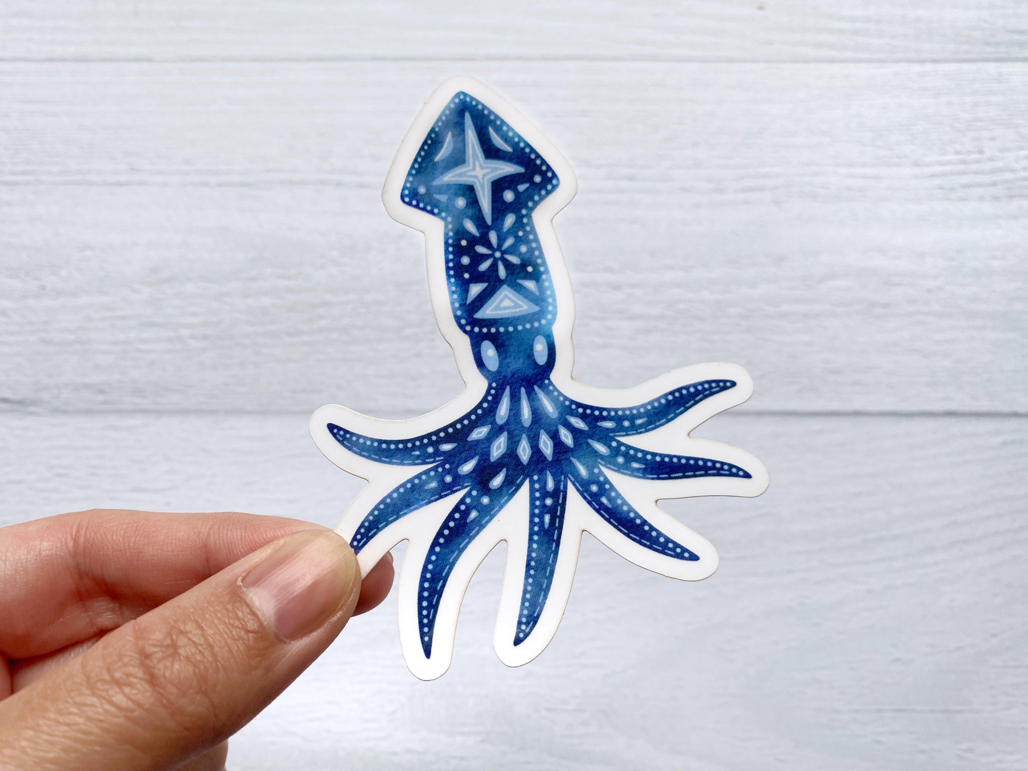 Squid Clear Vinyl Sticker – kela designs