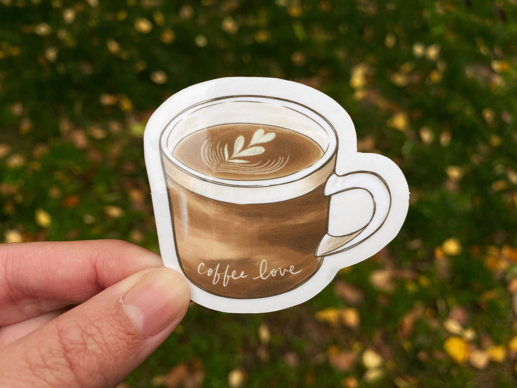 Coffee Love Vinyl Sticker