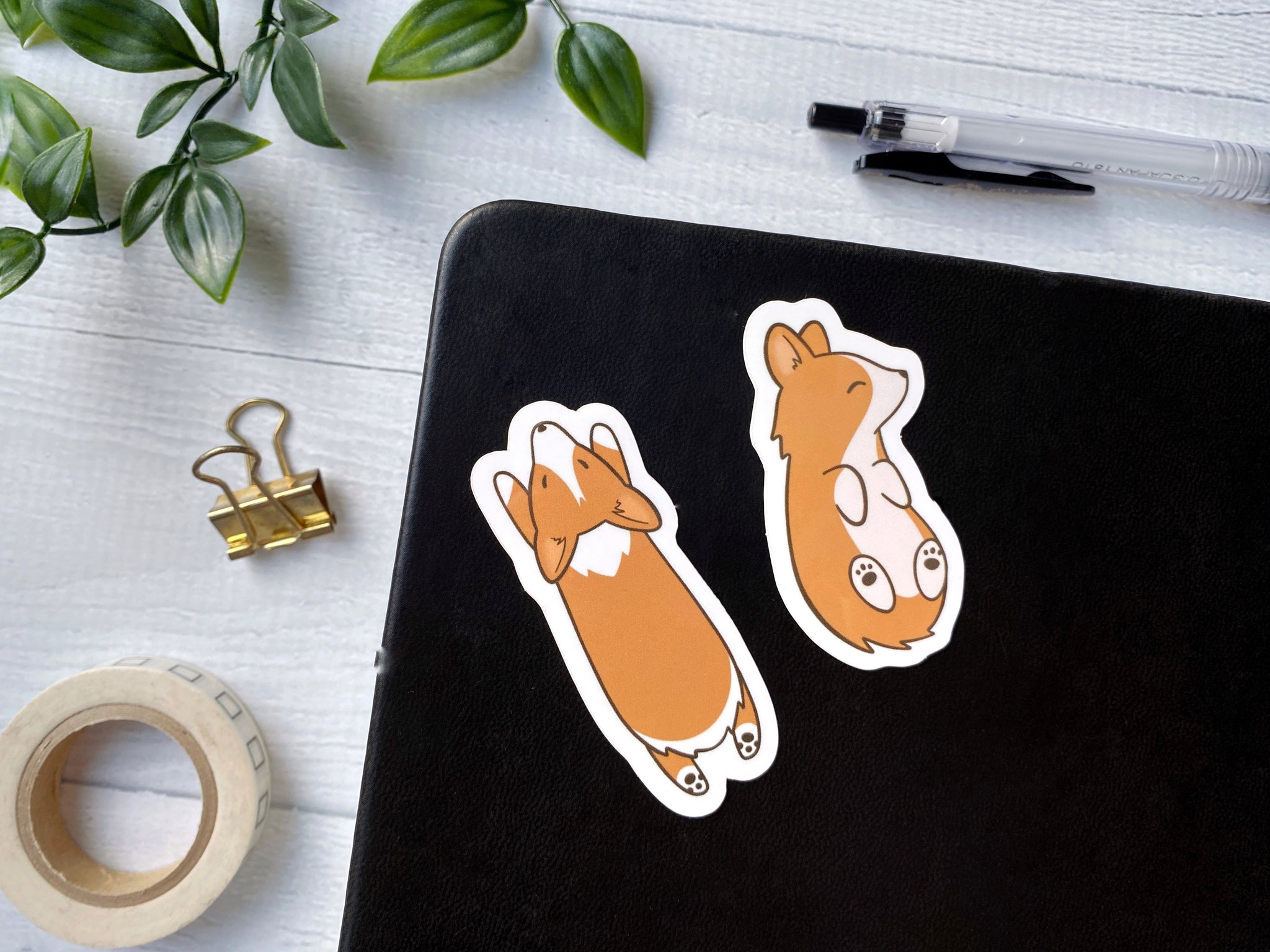 Sploot Corgi Vinyl Sticker – kela designs