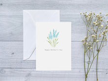 Load image into Gallery viewer, Blue Lupine Mother’s Day Greeting Card
