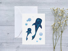 Load image into Gallery viewer, Whale Shark Blank Greeting Card
