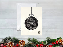 Load image into Gallery viewer, Block Printed Holiday Ornament Greeting Card
