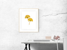 Load image into Gallery viewer, Ginkgo Leaves 5 Art Print
