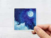 Load image into Gallery viewer, Moon &amp; Clouds Vinyl Sticker
