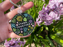 Load image into Gallery viewer, Stand Together Clear Acrylic Keychain
