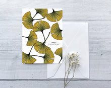 Load image into Gallery viewer, Ginkgo Leaves Father’s Day Greeting Card
