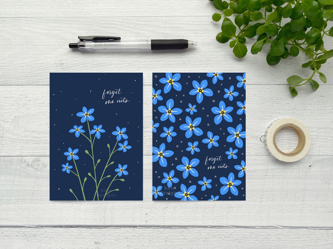 Forget-Me-Nots Greeting Card Set